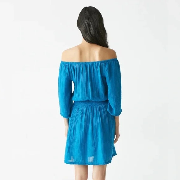 MICHAEL STARS NWOT FERNANDA CONVERTIBLE GAUZE DRESS - Picture 5 of 11